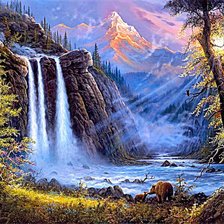 Схема вышивки «пейзаж»