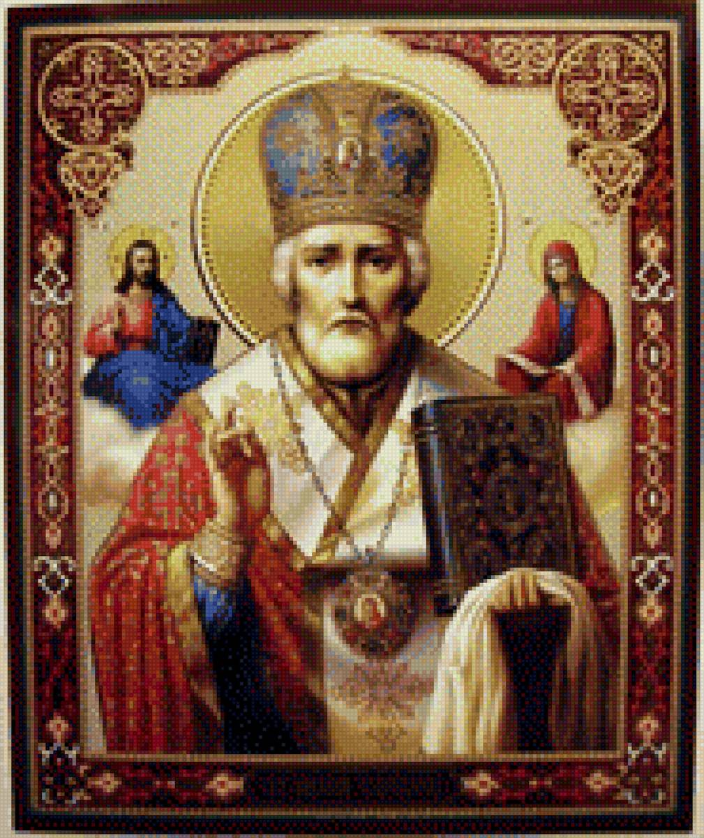Святой Николай - николай, чудотворец, святой, икона - предпросмотр