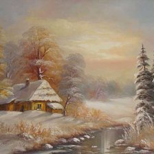 Схема вышивки «świt w lesie»