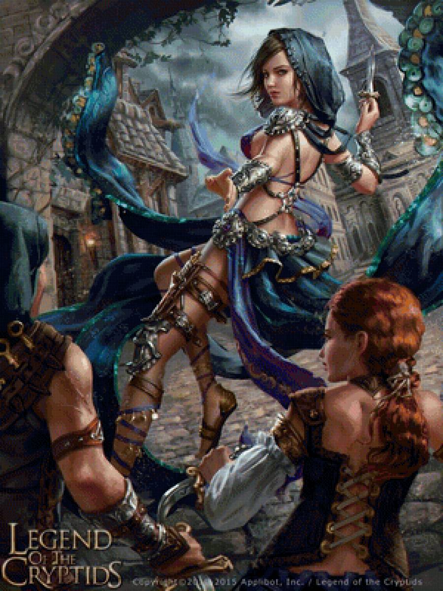 Девушка - иллюстрации, сказки, фэнтази - предпросмотр