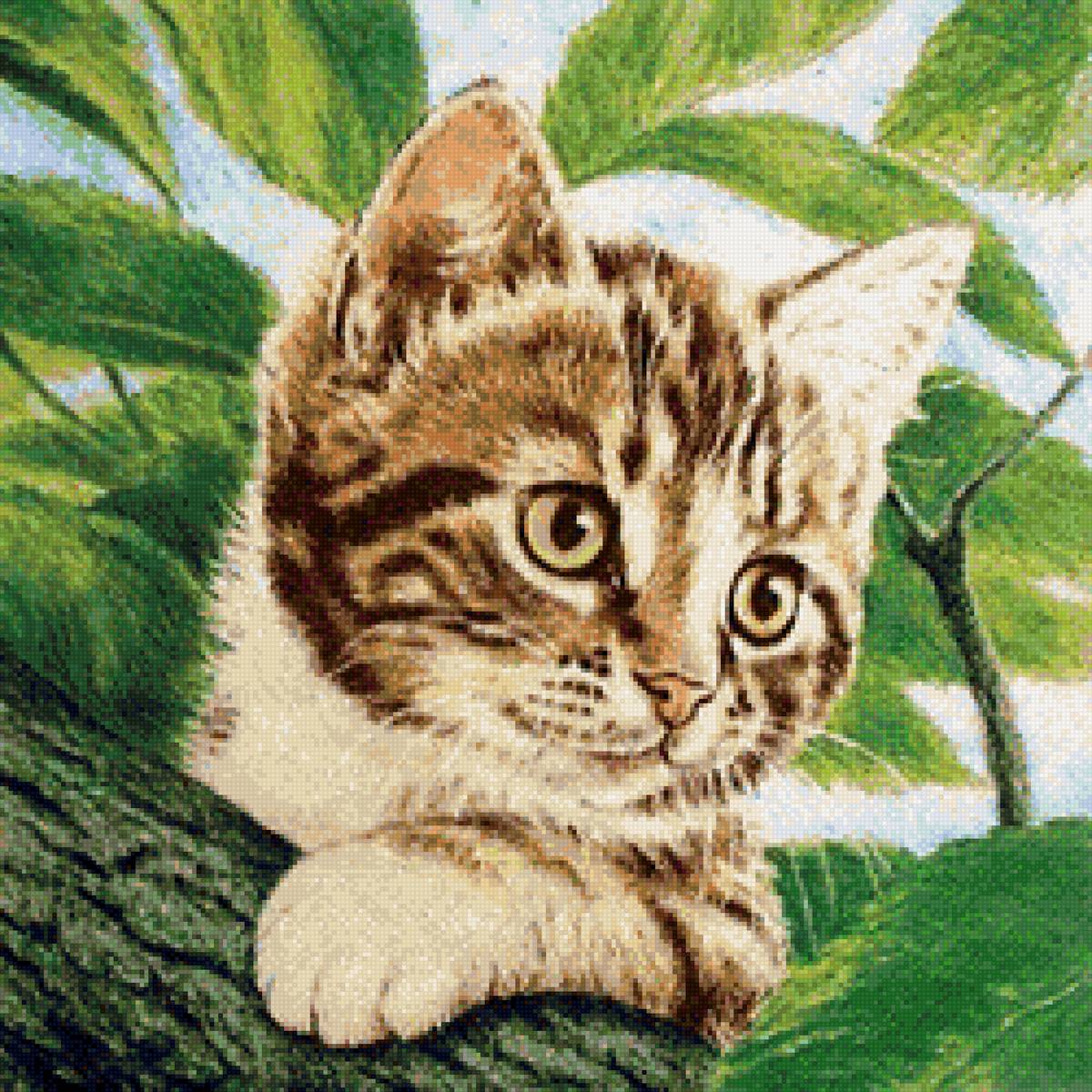 Кот на дереве - кошки, животные - предпросмотр