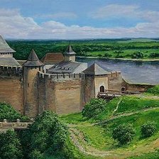 Схема вышивки «Замок»