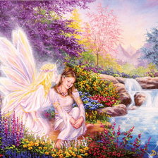 Схема вышивки «ангел хранитель»