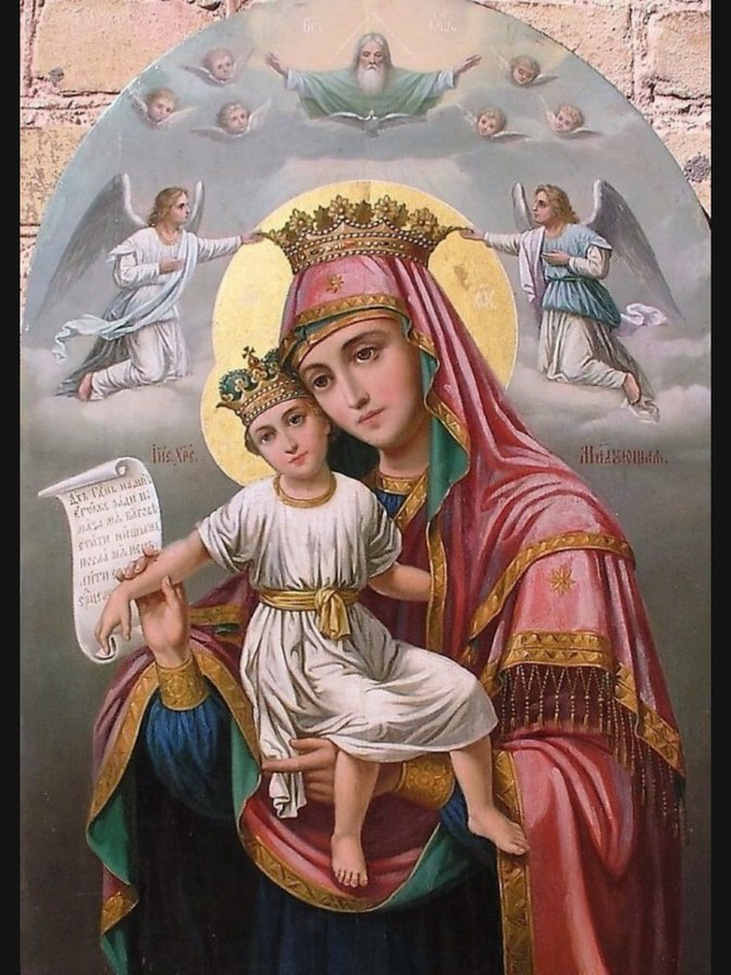 Дева Мария - святые - оригинал