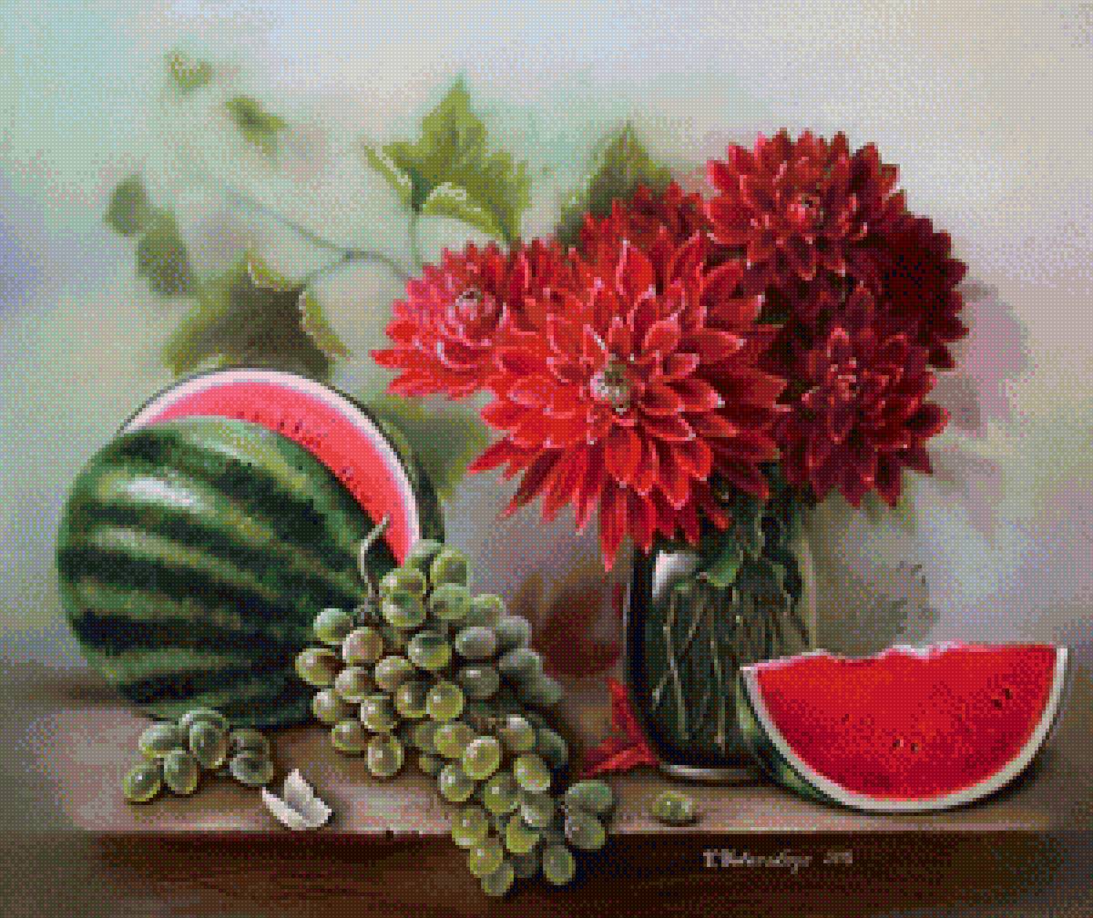 Натюрморт с фруктами - фрукты, натюрморт - предпросмотр