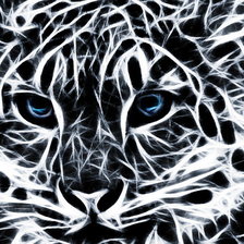 Схема вышивки «СНЕЖНЫЙ БАРС 3»