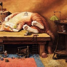 Схема вышивки «кошки мышки»