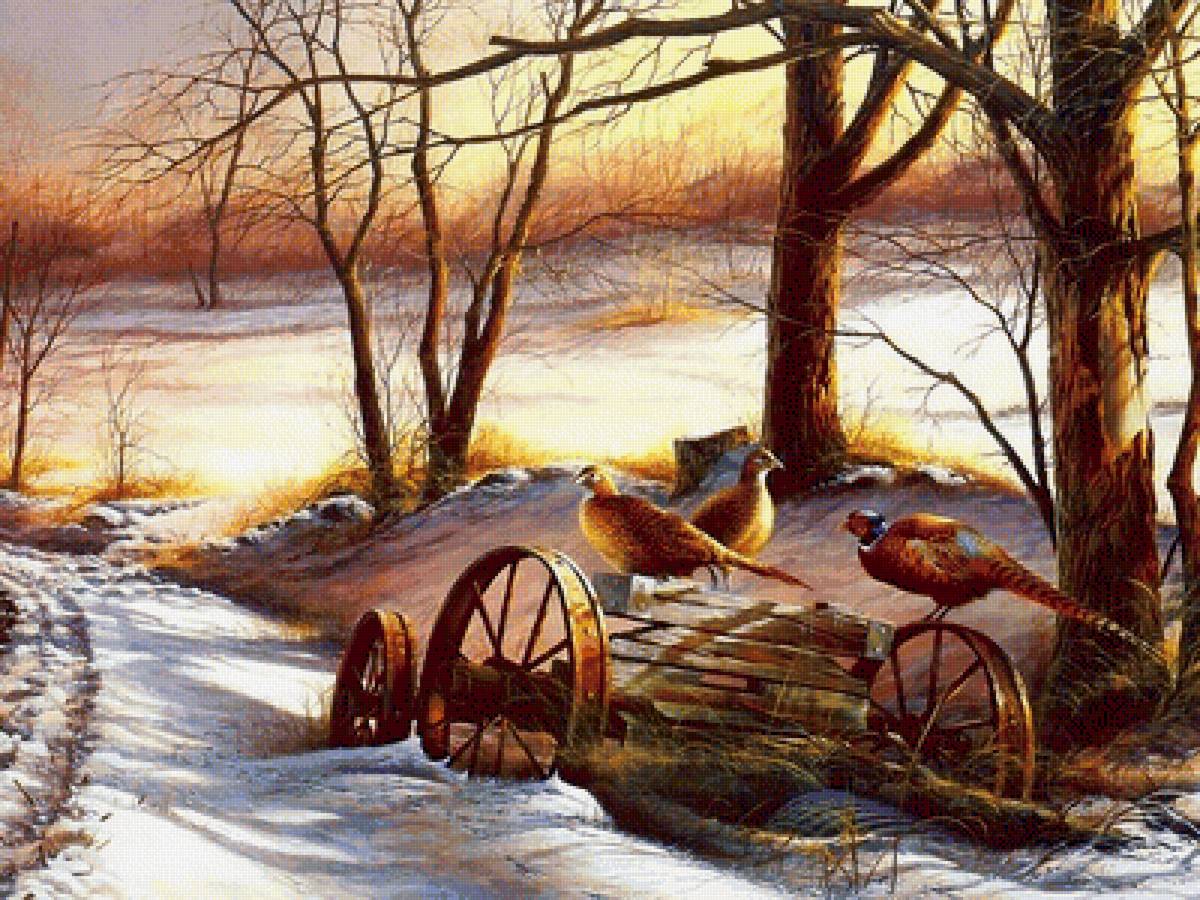 в зимнем лесу - зима, природа, пейзаж - предпросмотр