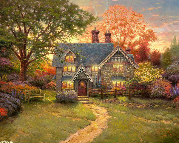 №1406080 - дом, пейзаж, усадьба - оригинал