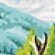 Предпросмотр схемы вышивки «олени в горах» (№1406537)