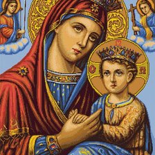 Схема вышивки «Дева мария»