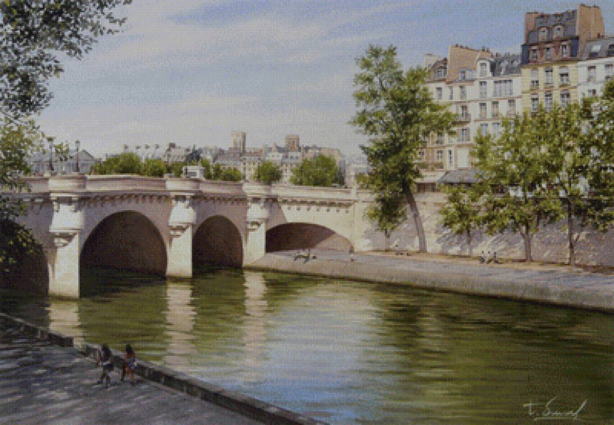 Мост - мост, картина, живопись - предпросмотр