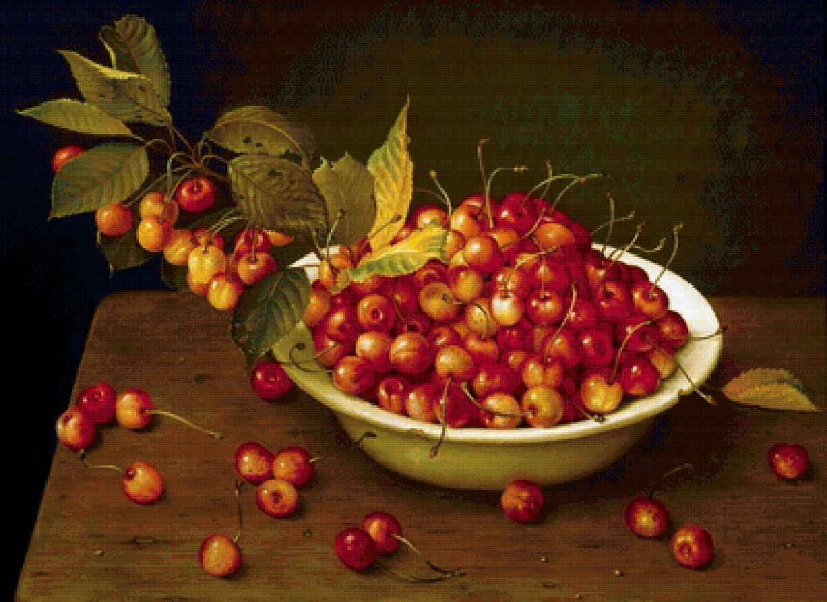 миска черешни - натюрморт - предпросмотр