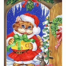 Схема вышивки «новогодняя»