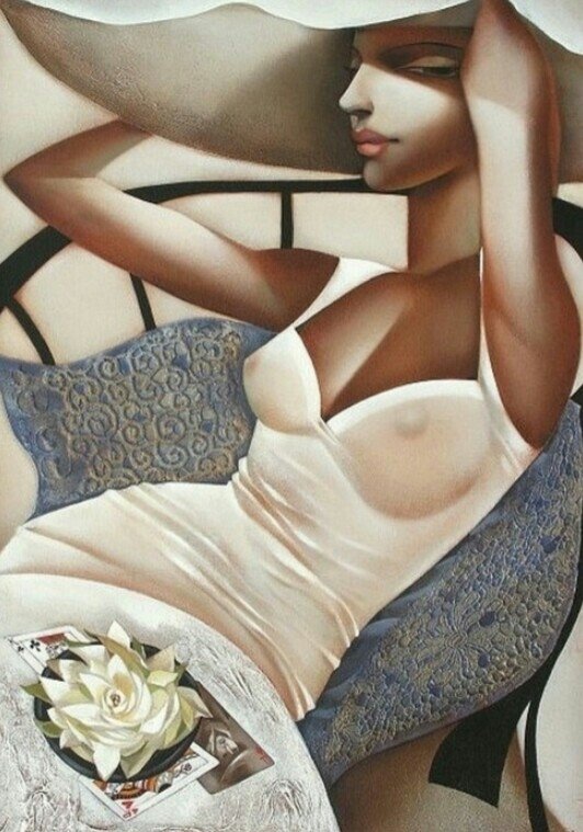 Девушка живопись - оригинал