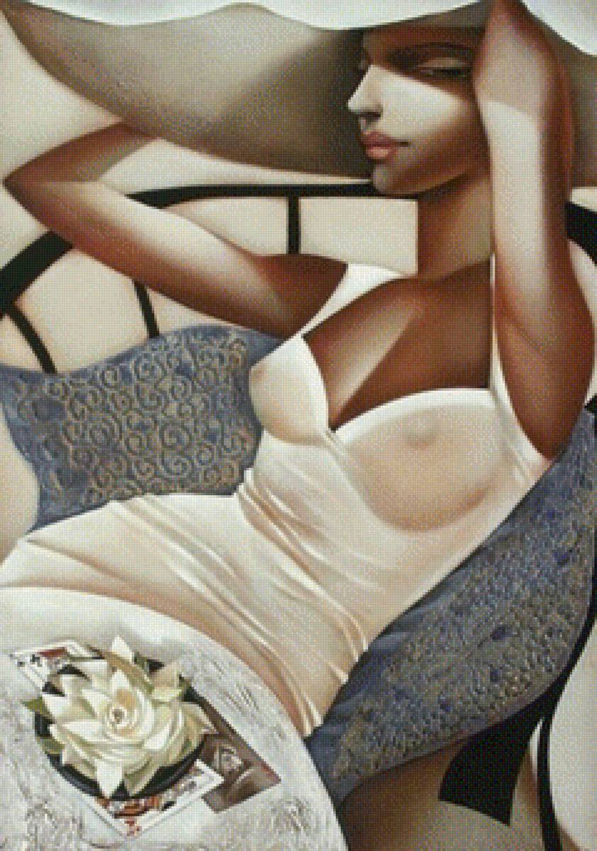 Девушка живопись - предпросмотр