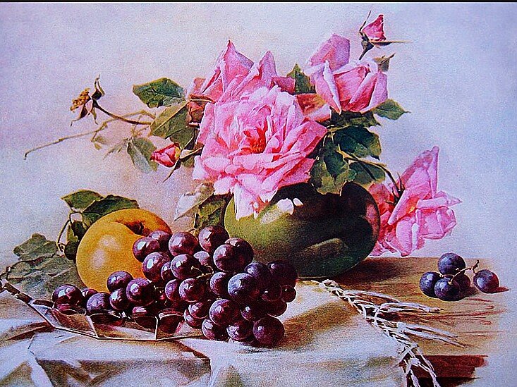 Натюрморт - натюрморт вышивка крестом - оригинал