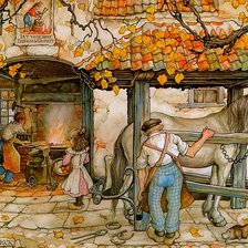 осенняя мостовая