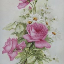 Оригинал схемы вышивки «margaréty,ruže» (№1409402)