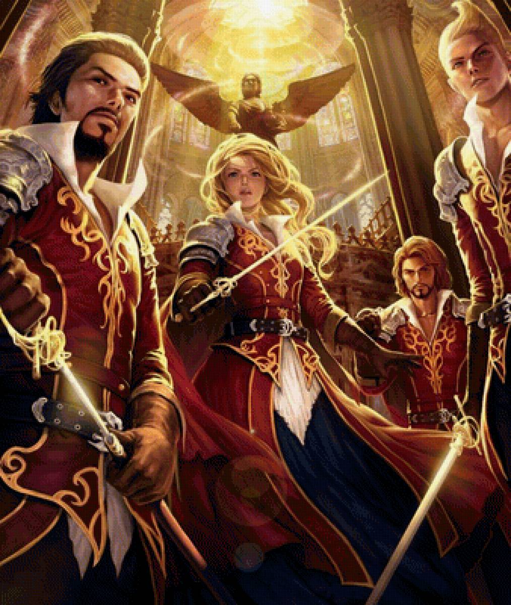 Три мушкетёра - иллюстрации, фэнтази, сказки - предпросмотр