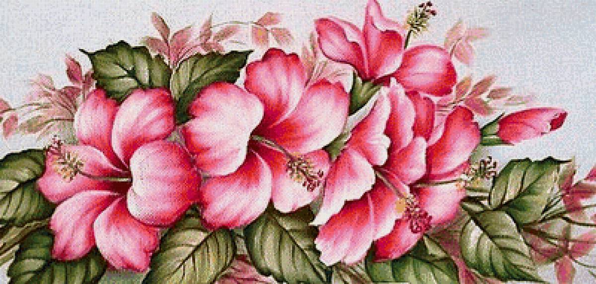 Букет - вышивка крестом - предпросмотр