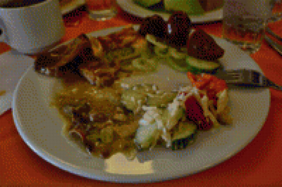 натюрморт - тарелка, кухня, еда - предпросмотр