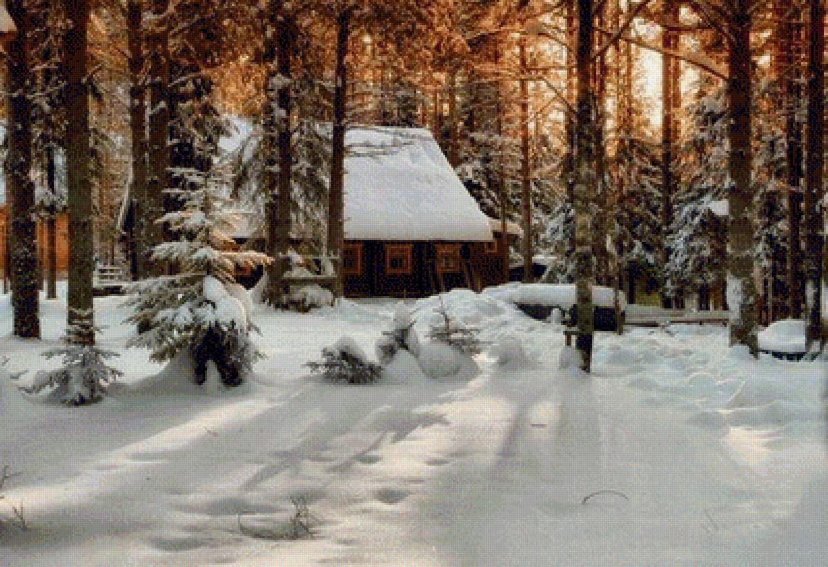 в сказочном лесу - зима, деревня, природа, пейзаж, лес - предпросмотр