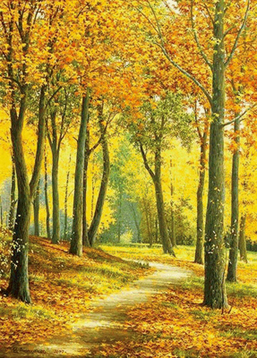 осенняя тропа - пейзаж, природа, осень - предпросмотр