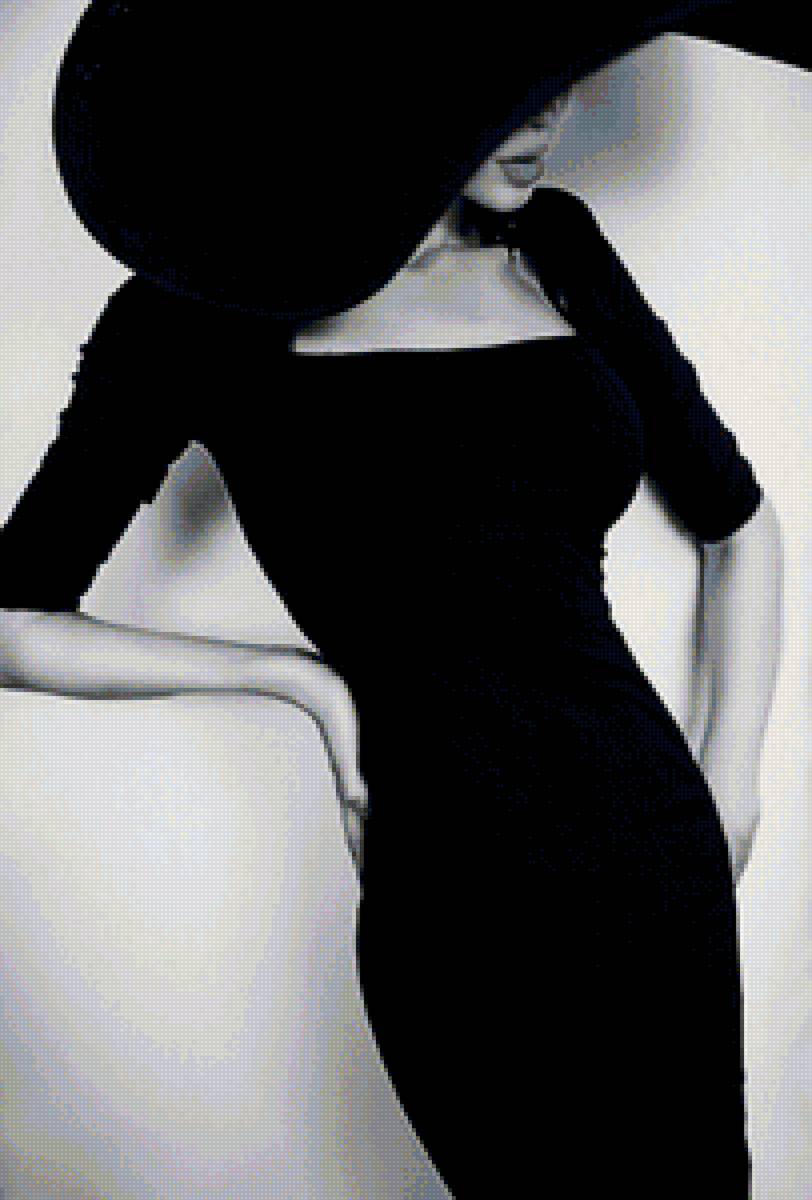 Элегантность - леди, шляпа - предпросмотр