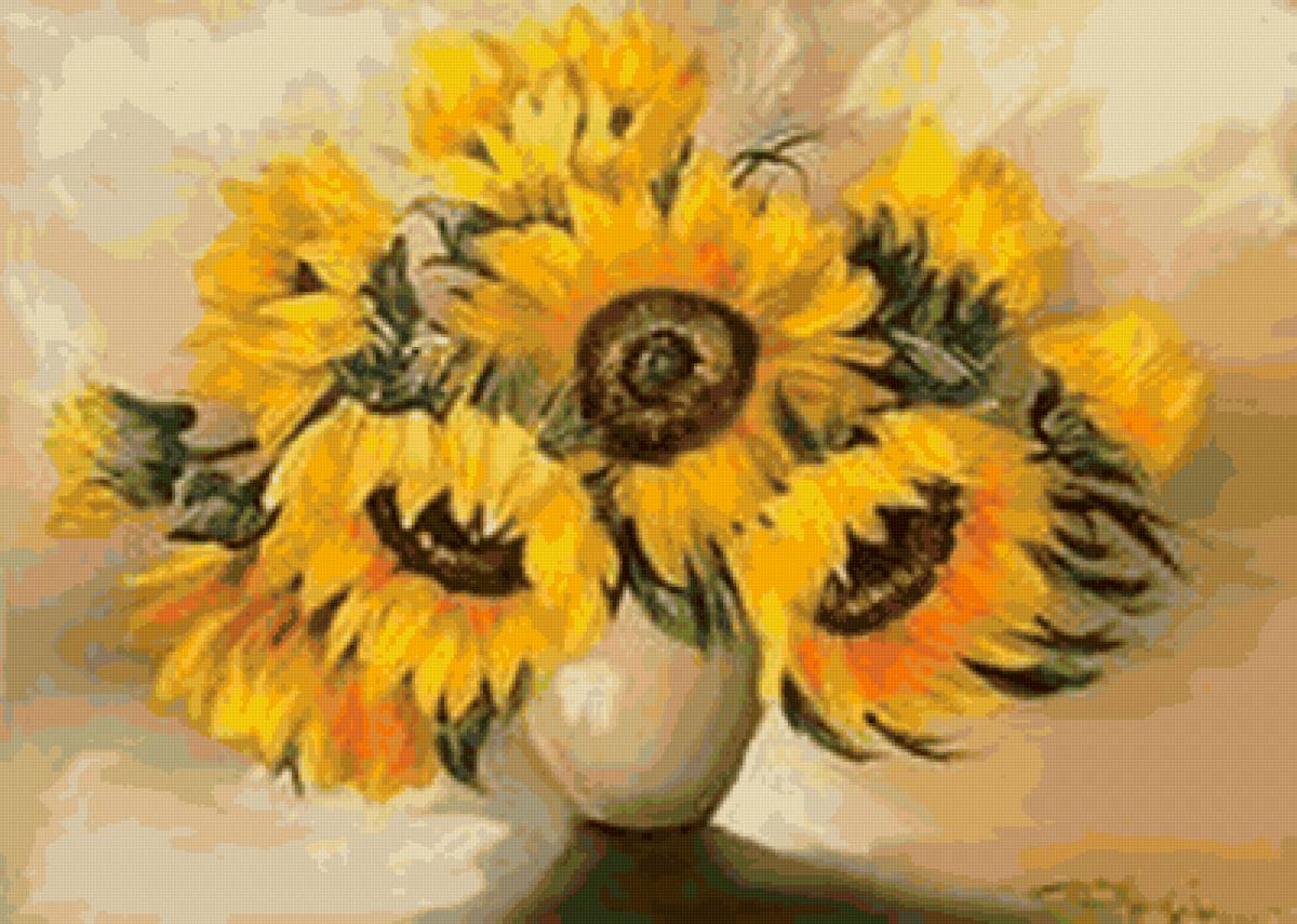 подсолнухи - предпросмотр