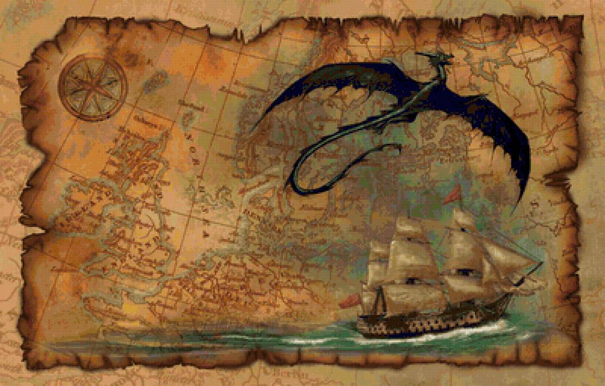 Драконья Карта - карта, дракон - предпросмотр