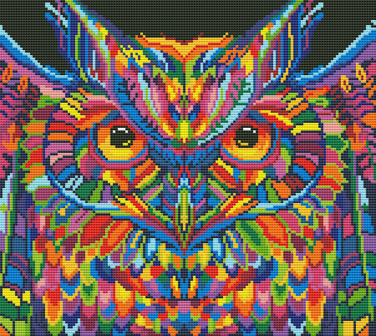 tęczowa sowa - оригинал