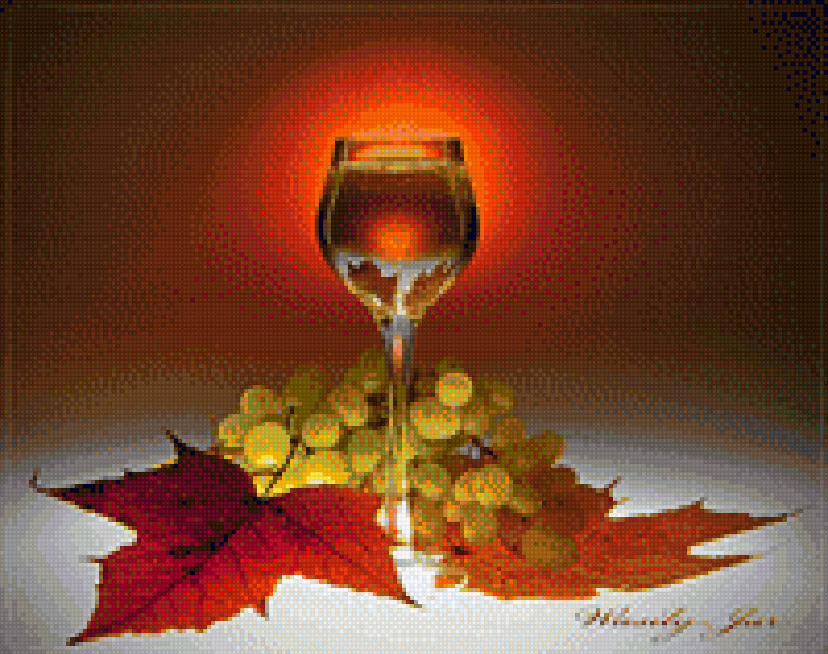 бокал вина - фрукты, вино - предпросмотр