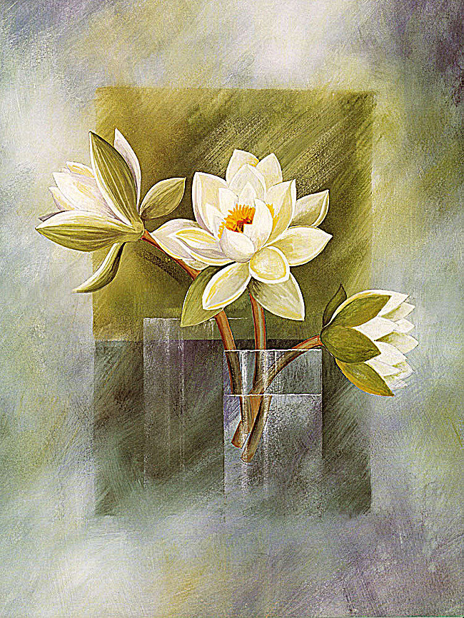 biele kvety - оригинал