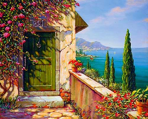 дом у моря - картина, дом, природа, пейзаж - оригинал