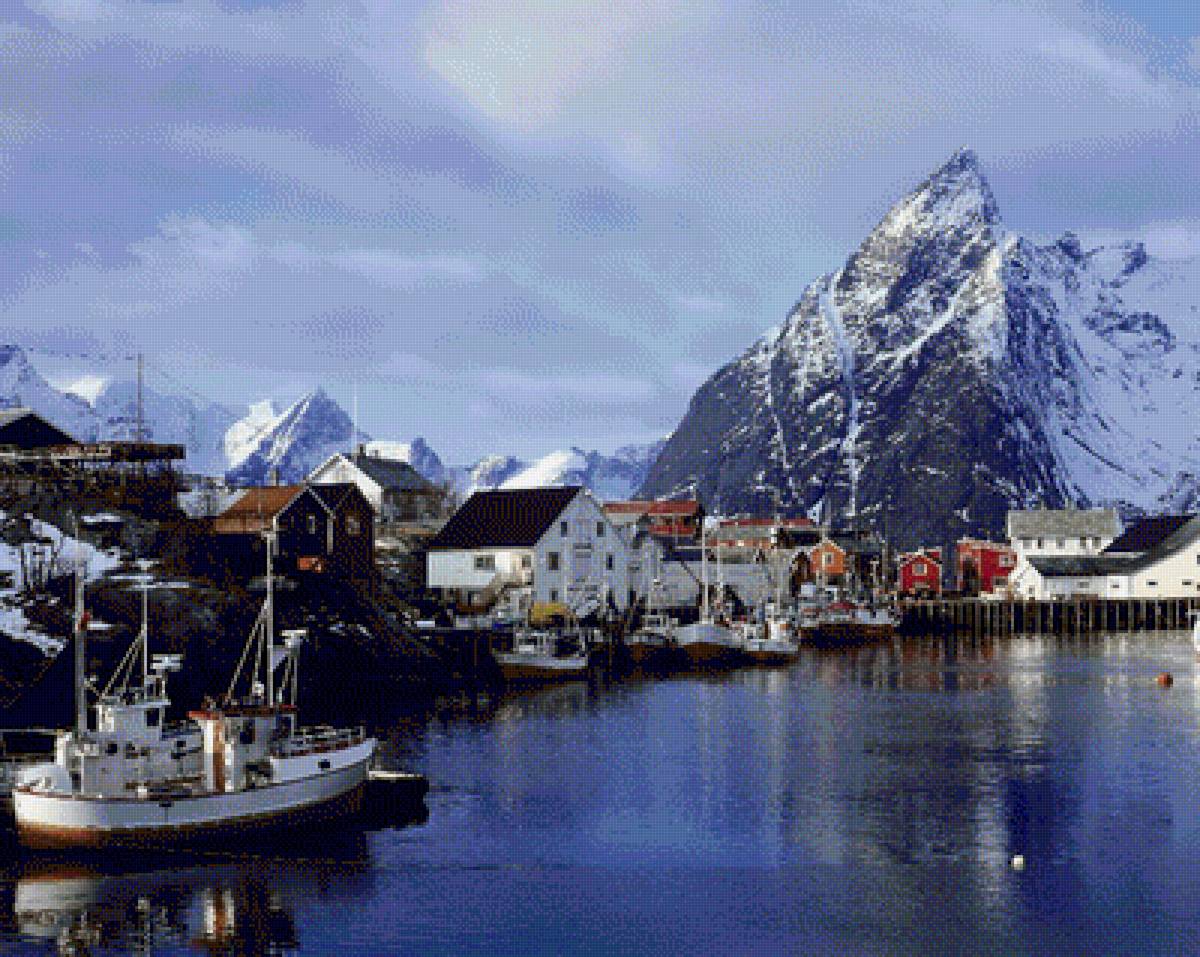 Скандинавия8 - набережная, корабль - предпросмотр