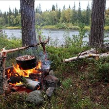 Схема вышивки «на привале»