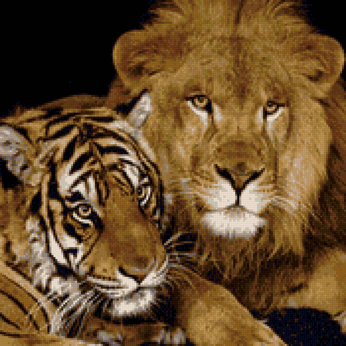 лев и тигр - предпросмотр