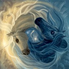 Схема вышивки «Лошади»