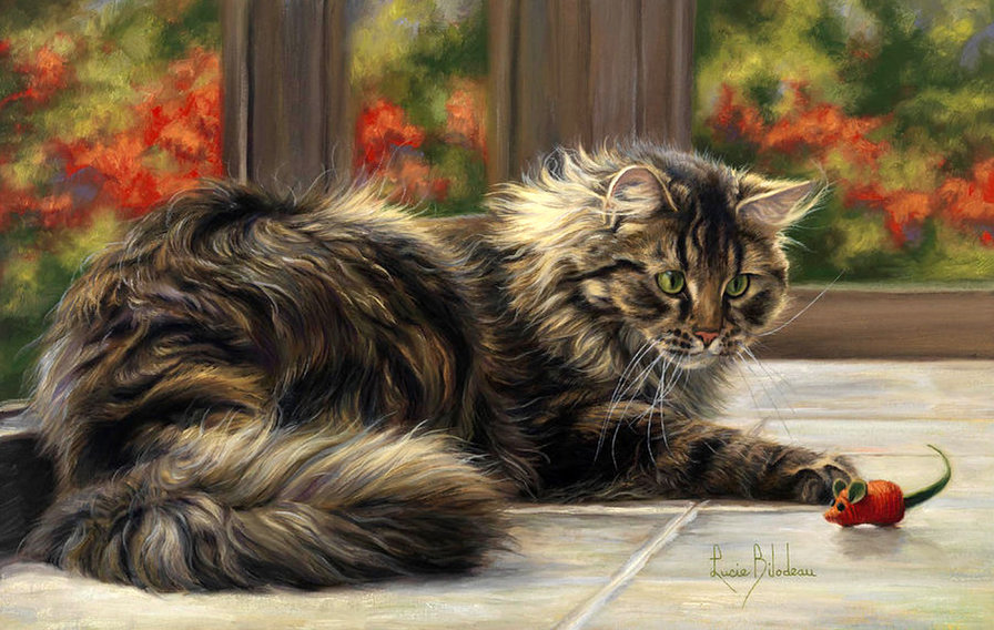 Любимый кот - кот, мышь - оригинал