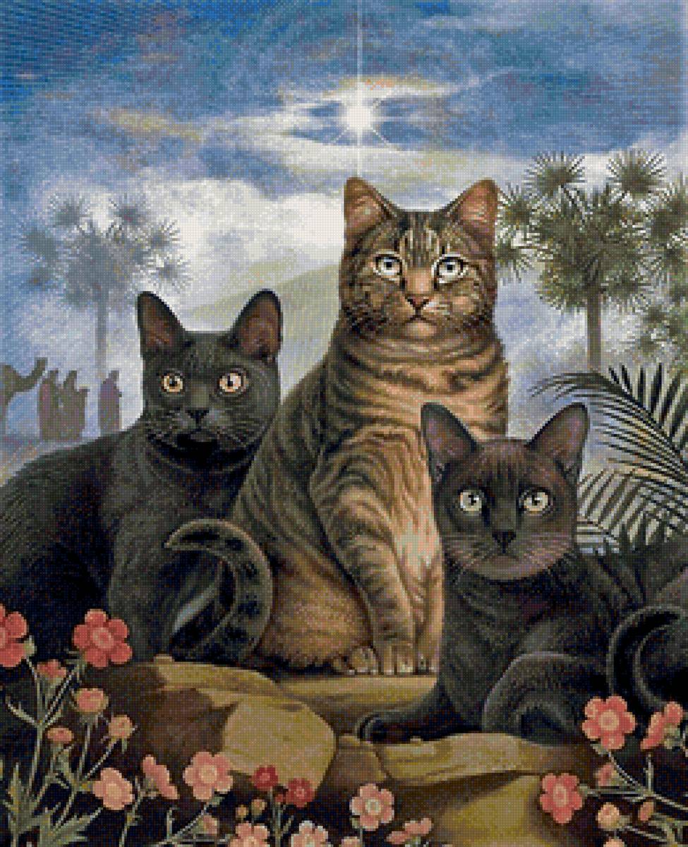 Худ. Даниэль Крайг - животные, кошки - предпросмотр