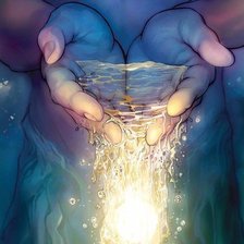 Схема вышивки «Солнце в руках»