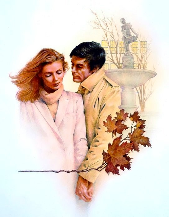 осенний романс - осень, пейзаж, люди - оригинал