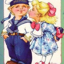 Схема вышивки «дети»