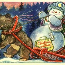 Схема вышивки «открытка из детства»