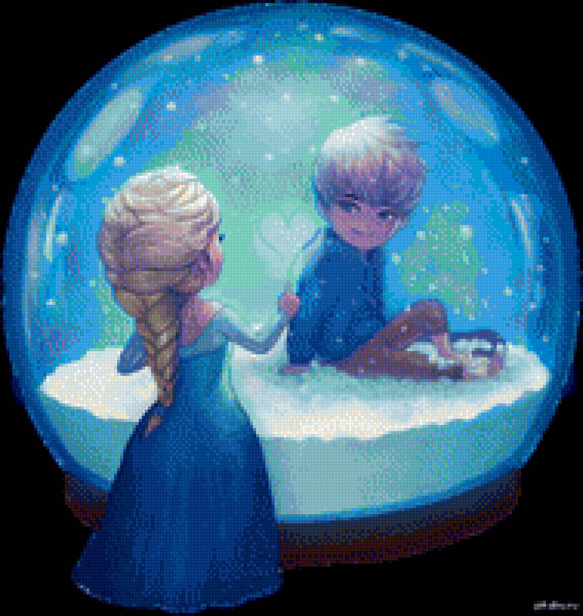 Сон - сказка, джек, новогоднее, эльза, мечта - предпросмотр