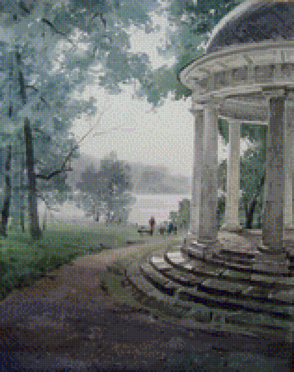 Прогулка тиши - одиночество, пейзаж, беседка, лес - предпросмотр