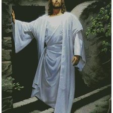 Оригинал схемы вышивки «иисус» (№1424084)