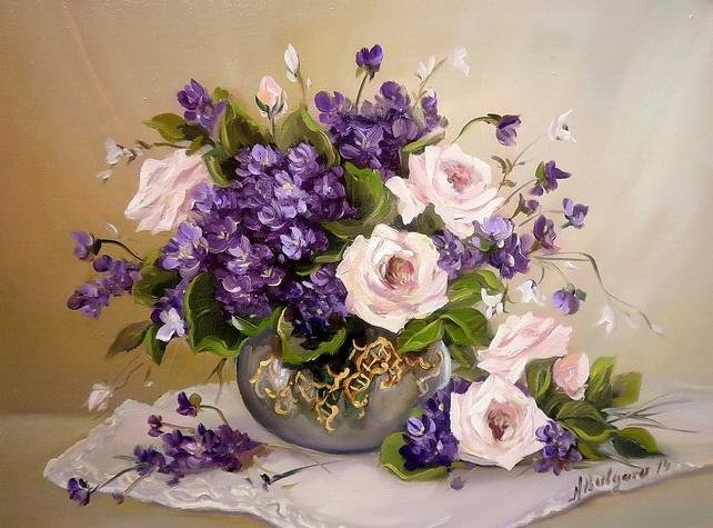 ruže,fialky - оригинал