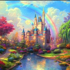 Схема вышивки «Волшебный замок»